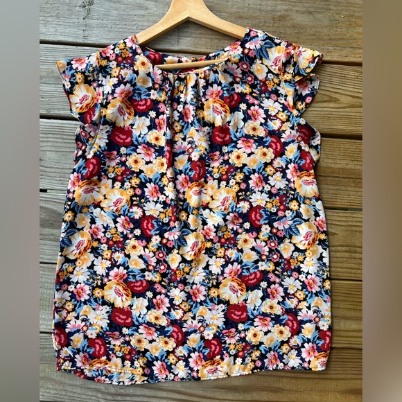 Women’s Alex & Lili large Vibrant Floral  Blouse - Picture 7 of 8